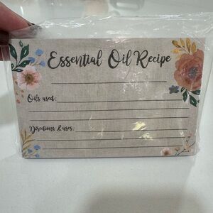 48 PK Essential Oil Recipe Cards
